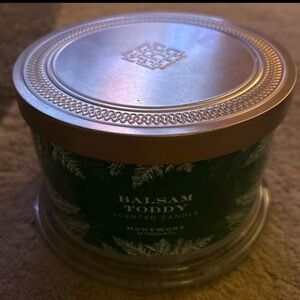 HomeWorx Balsam Toddy Scented Candle - Green